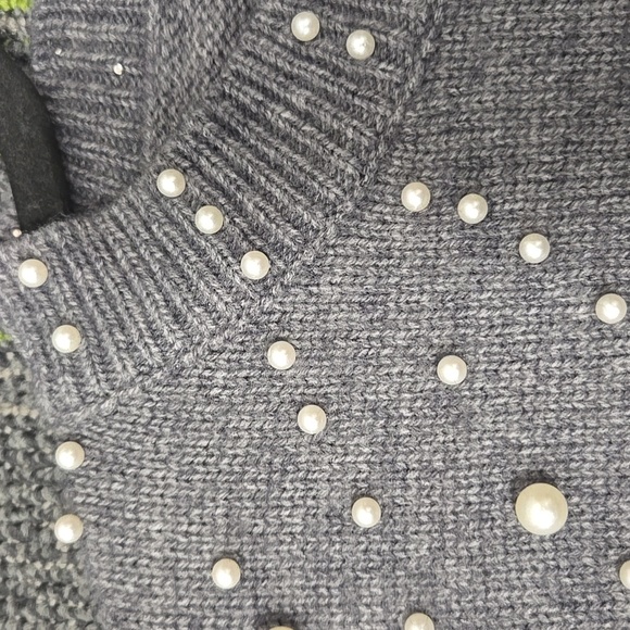 VICI-Pearl Embellished In Grey Sweater-Size Large - Picture 17 of 17